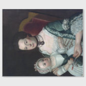 ウィリアム・ジョンストン・ミセス・ジェイコブ・ハードと子 ラッピングペーパー (フラット)