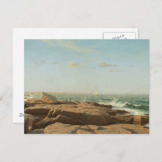 ウィリアム・スタンリー・ハセルティーヌ – ナラガンセットベイ ポストカード (正面/裏面)