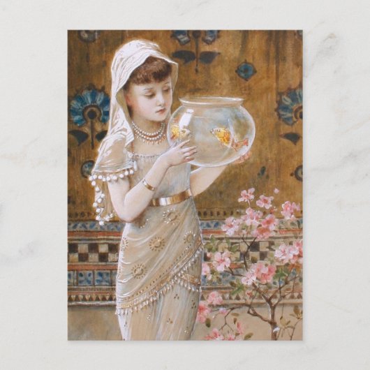 ウィリアム・スティーブン・コールマン：金魚の鉢 ポストカード (正面)