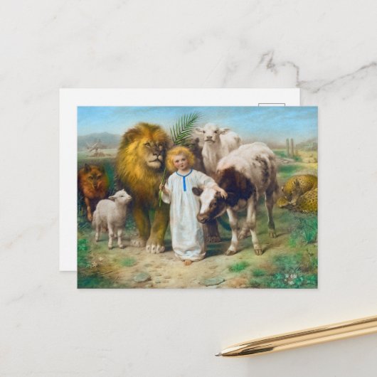 ウィリアム・ストラットによる平和 シーズンポストカード (正面/裏面インサイチュ)