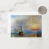 ウィリアム・ターナー – ザ・ファイティング・テメレール ノートカード (正面/裏面インサイチュ)