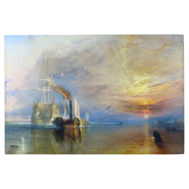 ウィリアム・ターナー – ザ・ファイティング・テメレール メタルプリント (正面)