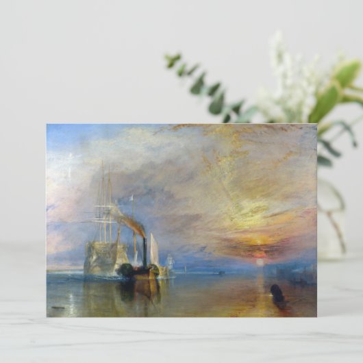 ウィリアム・ターナー – ザ・ファイティング・テメレール 招待状 (スタンド正面)