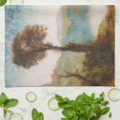 ウィリアム・ターナー – ネミ湖 キッチンタオル (折り畳み)