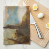 ウィリアム・ターナー – ネミ湖 キッチンタオル (四つ折り)