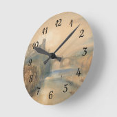 ウィリアム・ターナー・バーナード城 ラウンド壁時計 (傾斜)