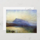 ウィリアム・ターナー – ブルーリギ湖のルーツェルン・サンライズ ポストカード (正面/裏面)