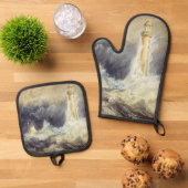 ウィリアム・ターナー – ベルロックライトハウス 鍋つかみ&鍋敷きセット (トップダウン)