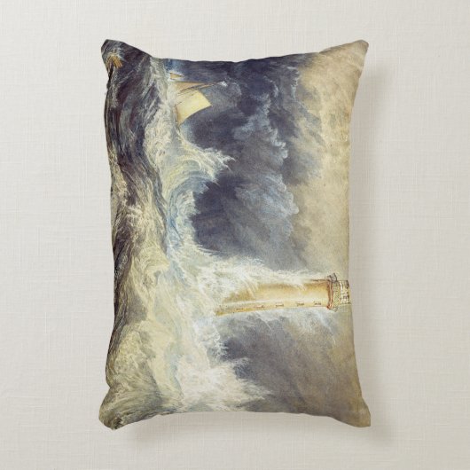 ウィリアム・ターナー - ベルロック灯台 アクセントクッション (正面(垂直))