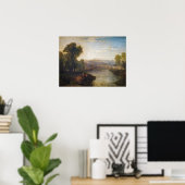 ウィリアム・ターナー – リッチモンド・ヒル&ブリッジの景色 ポスター (ホームオフィス)