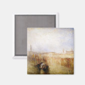 ウィリアム・ターナー - ヴェネツィアの埠頭、ドゥカーレ宮殿 マグネット (正面/裏面)