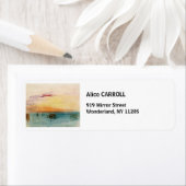 ウィリアム・ターナー - ヴェネツィアの潟の夕焼け ラベル (インサイチュ)