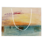 ウィリアム・ターナー - ヴェネツィアの潟の夕焼け ラージペーパーバッグ (裏面)