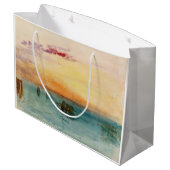 ウィリアム・ターナー - ヴェネツィアの潟の夕焼け ラージペーパーバッグ (裏面アングル)