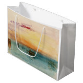 ウィリアム・ターナー - ヴェネツィアの潟の夕焼け ラージペーパーバッグ (正面アングル)