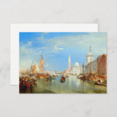 ウィリアム・ターナー – ヴェネツィア、ザ・ドガナ&サン・ジョルジョ サンキューカード (正面/裏面)