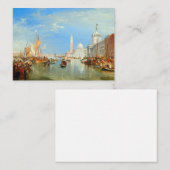 ウィリアム・ターナー – ヴェネツィア、ザ・ドガナ&サン・ジョルジョ ノートカード (正面/裏面)