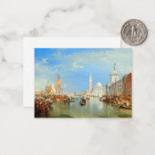 ウィリアム・ターナー – ヴェネツィア、ザ・ドガナ&サン・ジョルジョ ノートカード (正面/裏面インサイチュ)
