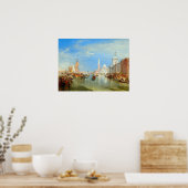 ウィリアム・ターナー – ヴェネツィア、ザ・ドガナ&サン・ジョルジョ ポスター (キッチン)