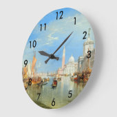 ウィリアム·ターナー-ヴェネツィア，ドガナ&サンジョルジョ ラージ壁時計 (傾斜)