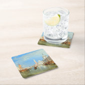 ウィリアム・ターナー - ヴェネツィア、ドガーナ & サン・ジョルジョ スクエアペーパーコースター (インサイチュ)