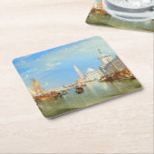 ウィリアム・ターナー - ヴェネツィア、ドガーナ & サン・ジョルジョ スクエアペーパーコースター (アングル)