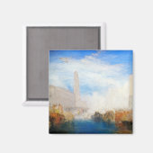 ウィリアム・ターナー - ヴェネツィア、ピアッエッタ マグネット (正面/裏面)