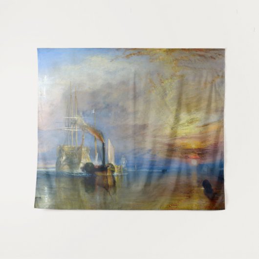 ウィリアム・ターナー - 戦艦テメレール号の最後の停泊地 タペストリー (正面(横))