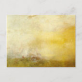 ウィリアム・ターナー – 海のモンスターと日の出 ポストカード (正面)