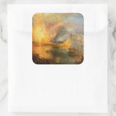 ウィリアム・ターナー – 議会の熱狂 スクエアシール (バッグ)