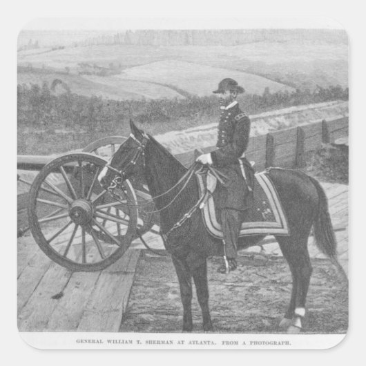 ウィリアム・テカンセ・シャーマン将軍アトランタ スクエアシール (正面)