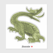 ウィリアム・ド・モーガン・ドラゴン・ビニール・ステッカー シール (シート)