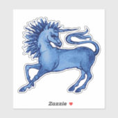 ウィリアム・ド・モーガン・ユニコーン・ビニール・ステッカー シール (シート)