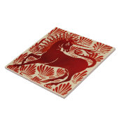 ウィリアム・ド・モーガン・レプロ・レッド・ユニコーン タイル (側面)