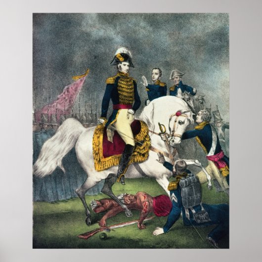 ウィリアム・ハリソン将軍の戦い ポスター (正面)