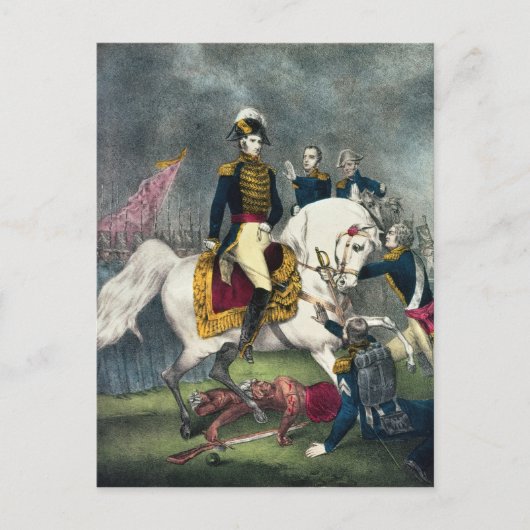 ウィリアム・ハリソン将軍の戦い ポストカード (正面)