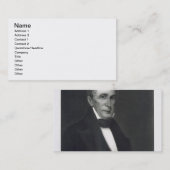 、ウィリアム・ハリソン結合の第9大統領 名刺 (正面/裏面)