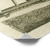 ウィリアム・ハーシェルの40足望遠鏡18世紀 ポスター (角)