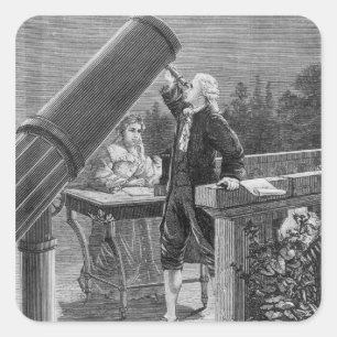 ウィリアム・ハーシェルは惑星天王星を発見します スクエアシール