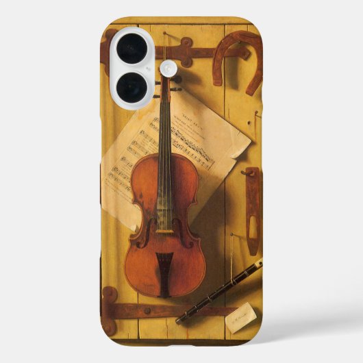 ウィリアム・ハーネットによる「静物画のバイオリンと音楽」 Case-Mate iPhoneケース (裏面)
