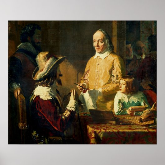 ウィリアム・ハービーがチャールズ1世に示した ポスター (正面)