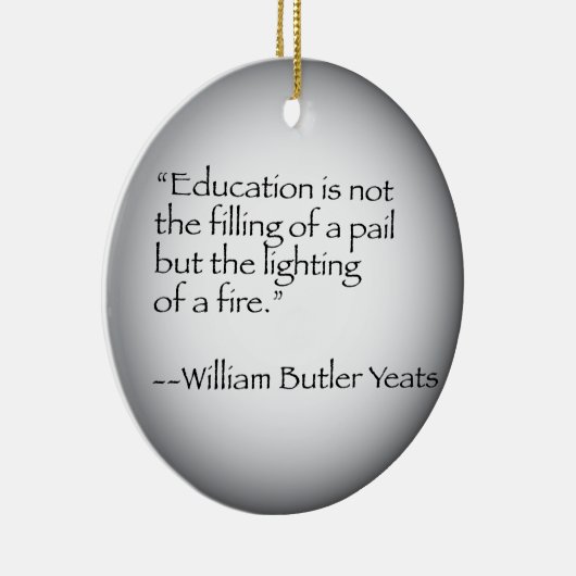 ウィリアム・バトラー・イェイツの引用文 セラミックオーナメント (右)