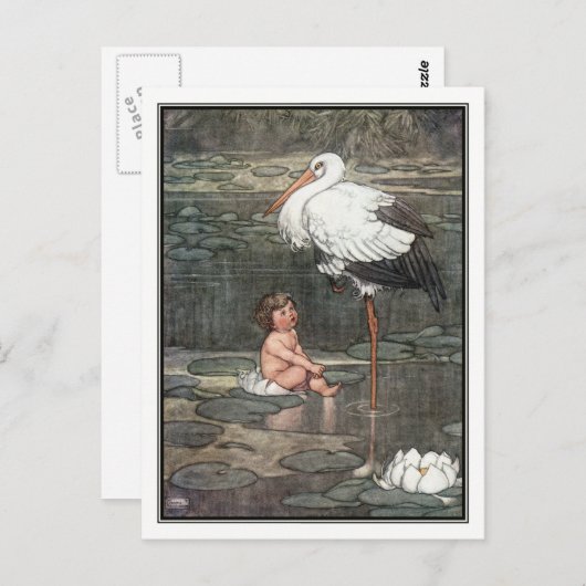 ウィリアム・ヒース・ロビンソのマーシュ・キングの娘 ポストカード (正面/裏面)