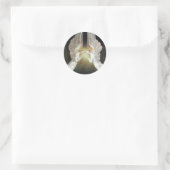 ウィリアム・ブレイクによって天使たちに守られたキリスト ラウンドシール (バッグ)