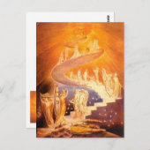 ウィリアム・ブレイクによるジェイコブの夢 ポストカード (正面/裏面)