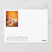 ウィリアム・ブレイクによるジェイコブの夢 ポストカード (裏面)