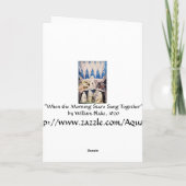 ウィリアム・ブレイクのカード:神の御座の前 シーズンカード (裏面)