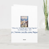 ウィリアム・ブレイクのカード:神の御座の前 シーズンカード (裏面)