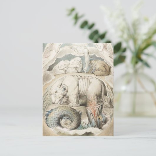 ウィリアム・ブレイクの芸術作品 ポストカード (スタンド正面)