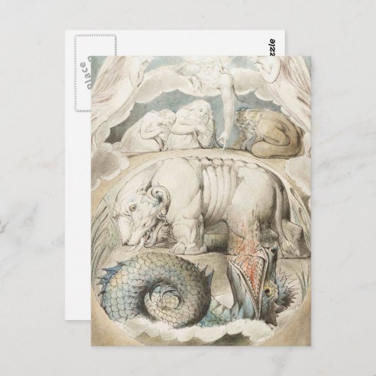 ウィリアム・ブレイクの芸術作品 ポストカード (正面/裏面)